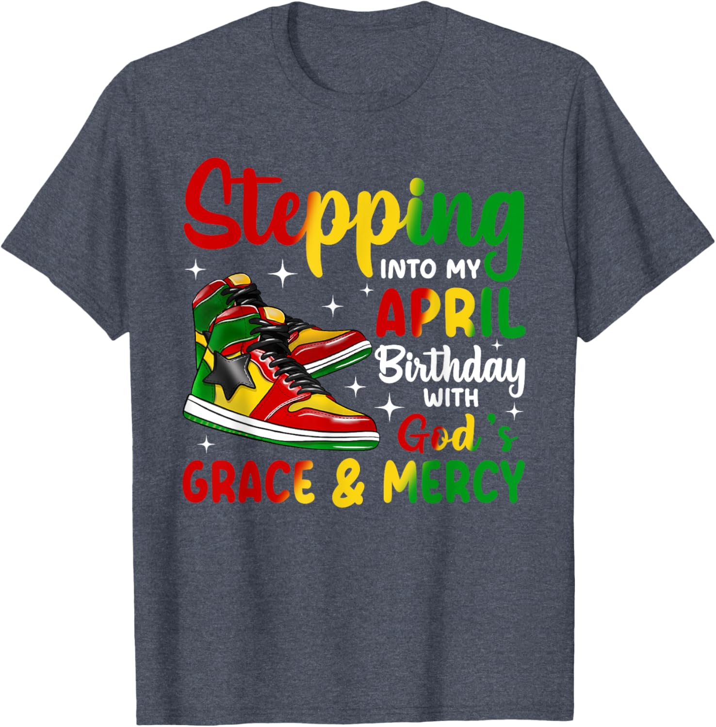 April Birthday T-Shirt for African American Women and Men - Stylish Gift - 9