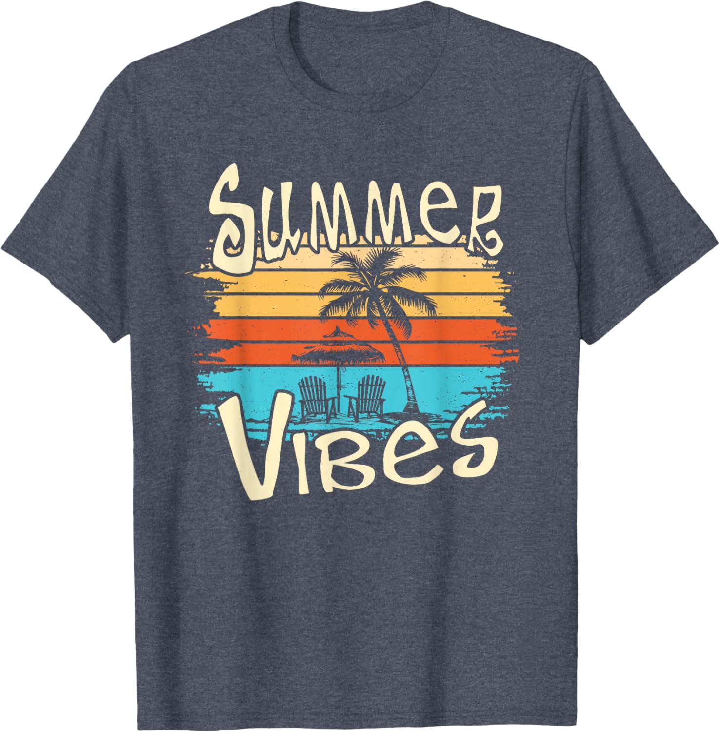 Summer Vibes Retro Palm Tree T-Shirt Perfect for Fun Sunshine Days - 15