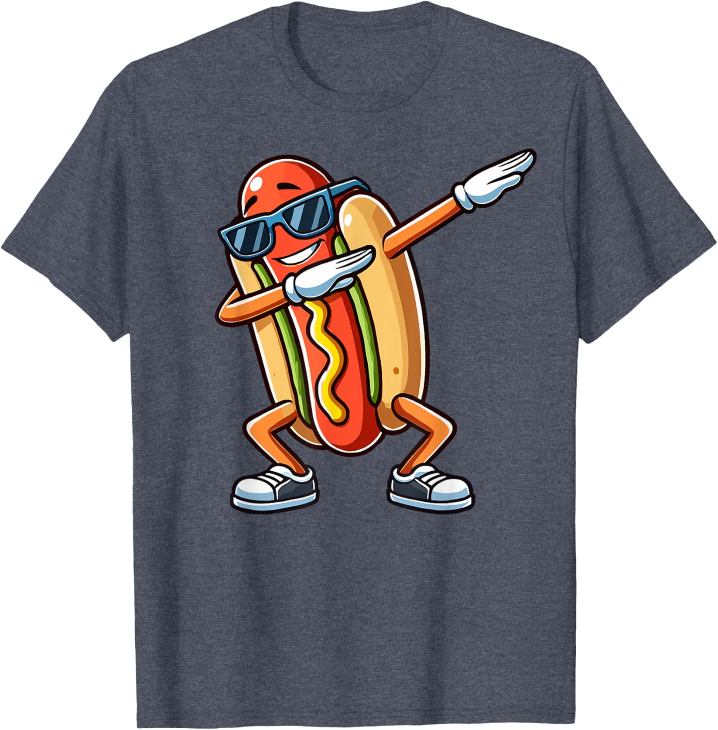Funny Dabbing Hotdog Sunglasses Kids T-Shirt for Dog and Hotdog Lovers - 27