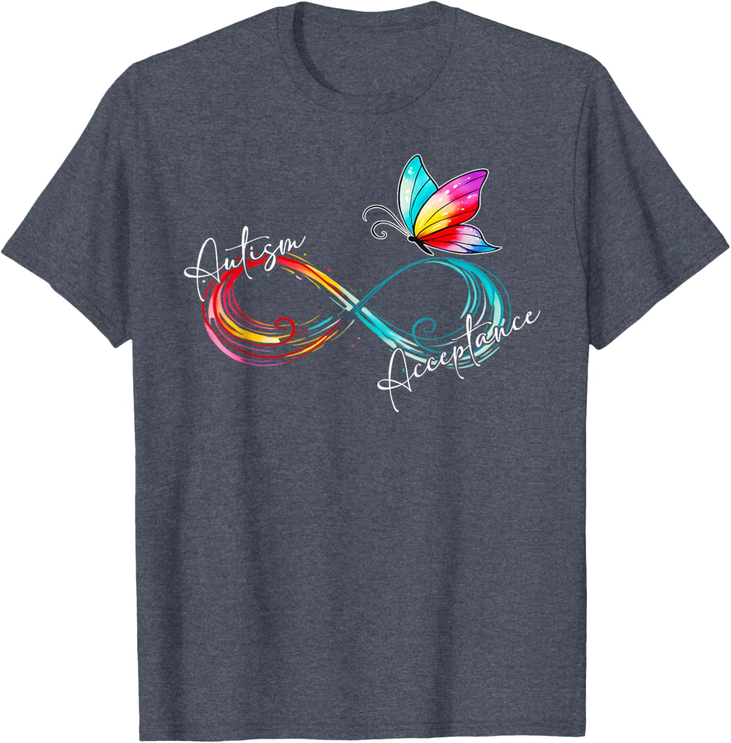Red Autism Infinity Symbol T-Shirt for Women - Embrace Acceptance and Style - 4