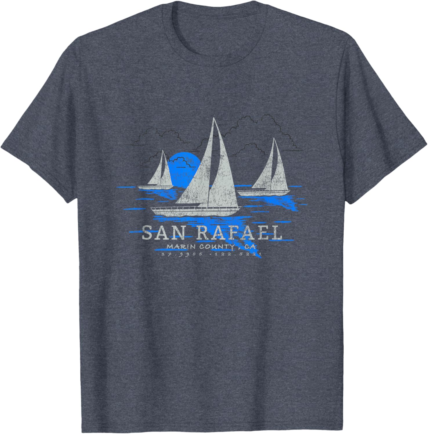 San Rafael California Yachting Souvenir T-Shirt for Nautical Lovers - 9