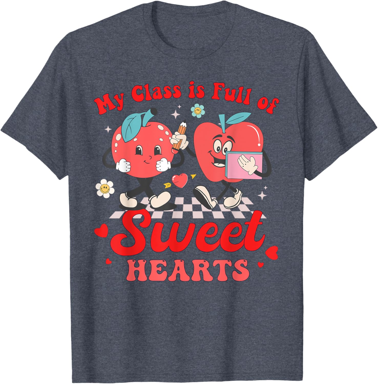 Cute Teacher Valentines Day T-Shirt My Class Is Full of Sweethearts - 12