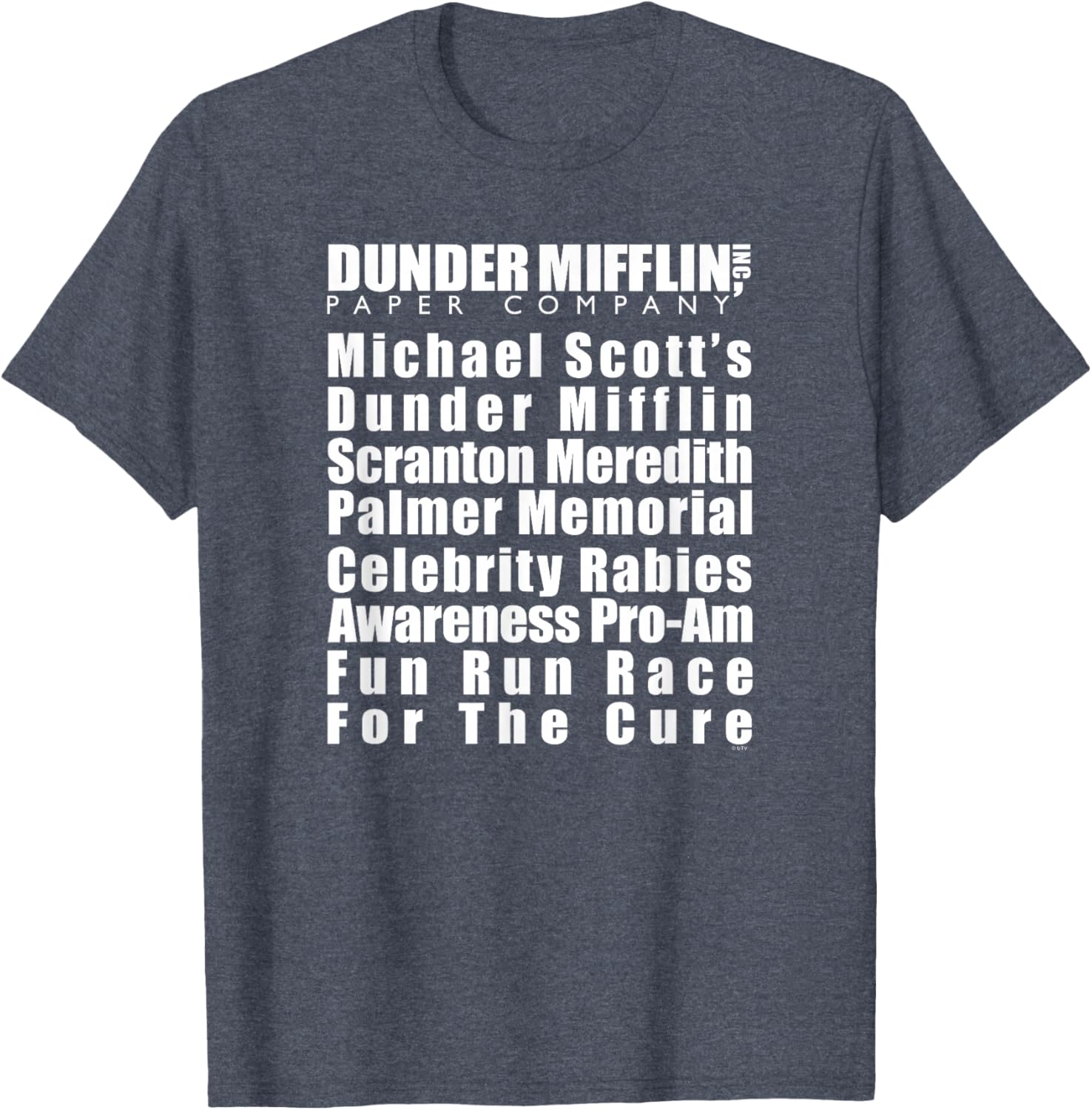 Michael Scott Fun Run T-Shirt with Dunder Mifflin Logo - Office Gear - 3