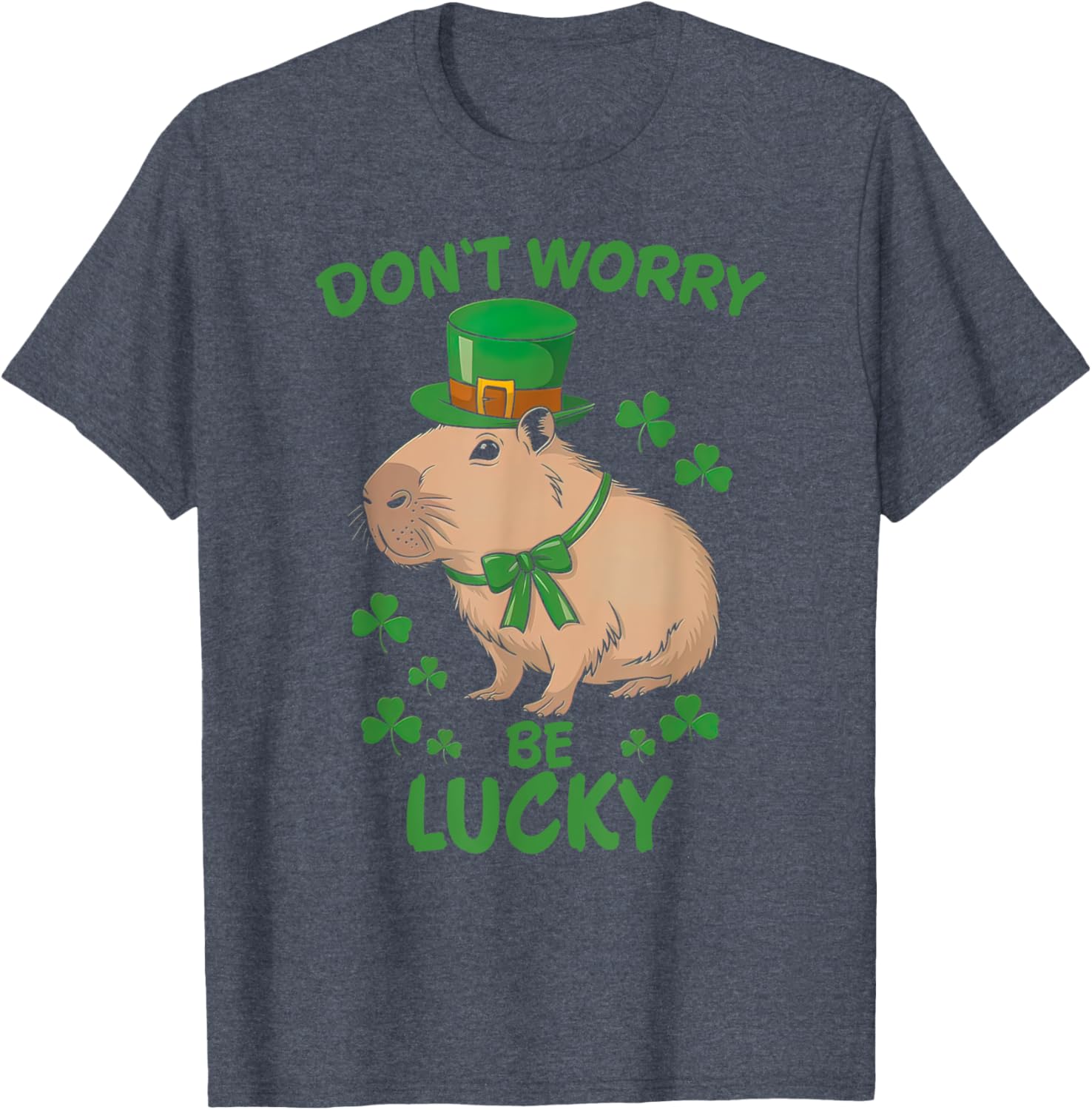 Lucky Capybara St. Patrick's Day T-Shirt Fun Party Apparel for All - 6