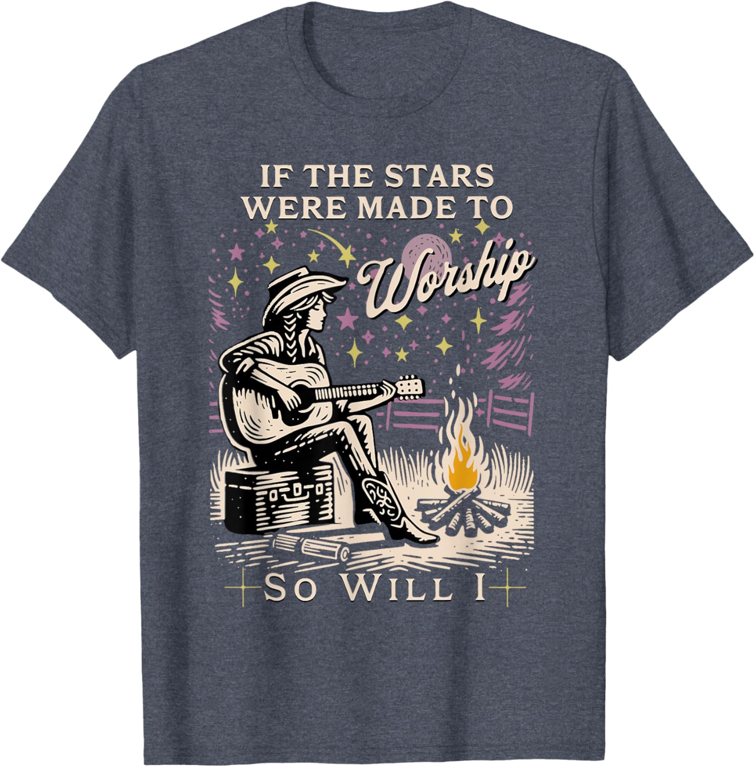If The Stars Were Made To Worship So Will I T-Shirt for Believers - 11