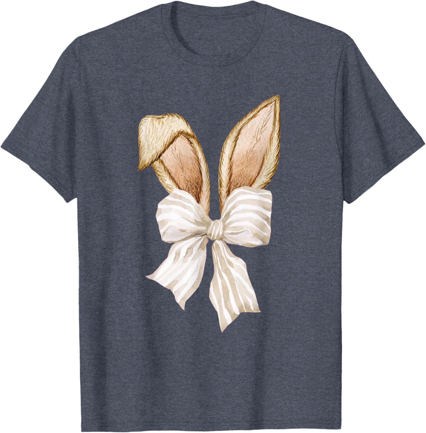 Coquette Bow Bunny Ears Rabbit Retro Easter Day T-Shirt for Kids - 4