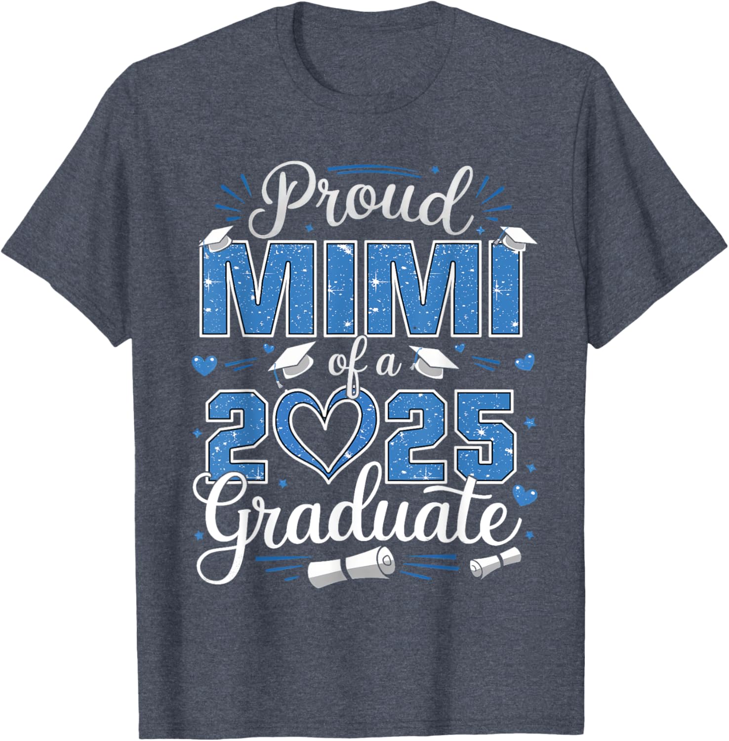 Proud Mimi of a Class of 2025 Graduate T-Shirt for Senior Celebrations - 26