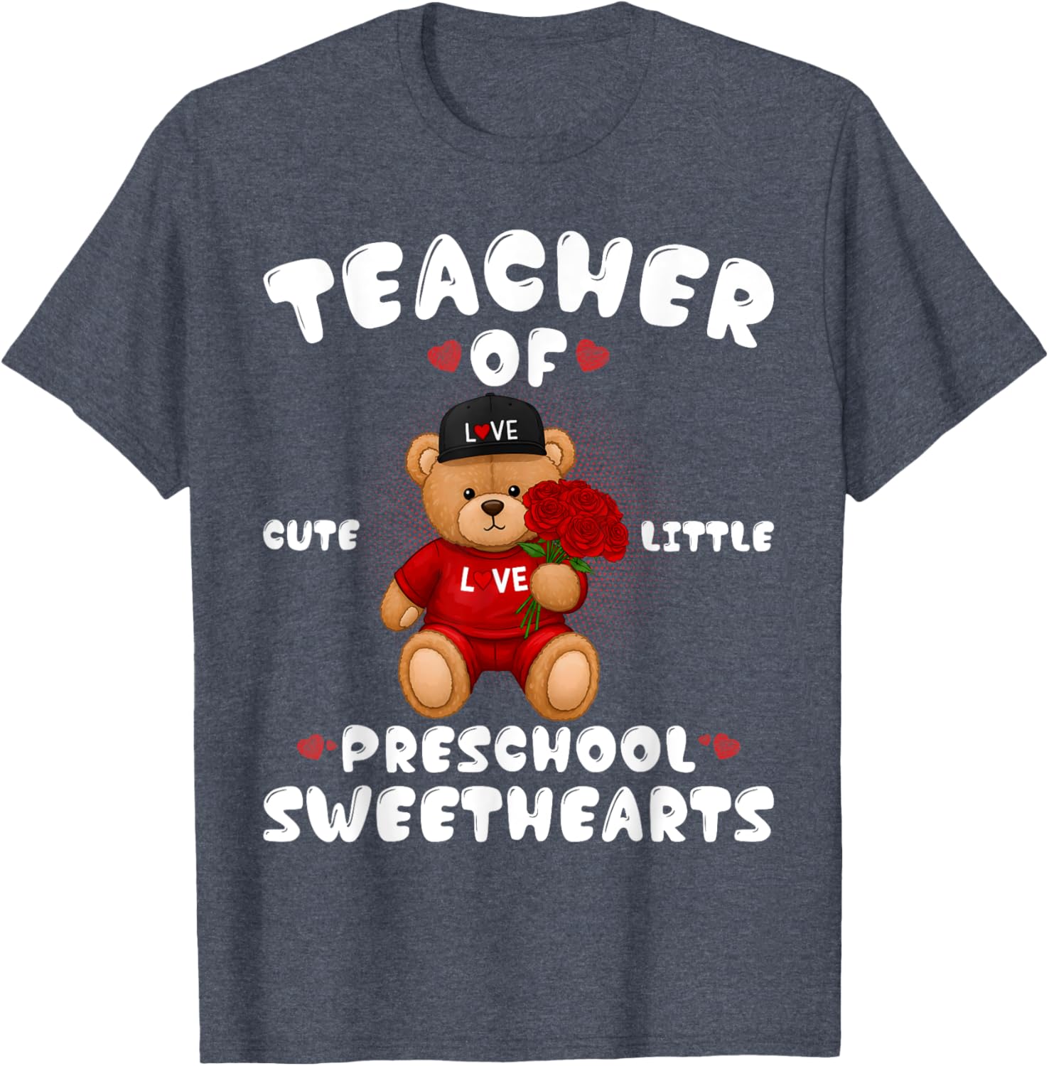 Cute Valentine's Day T-Shirt for Preschool Teachers in Love - 21