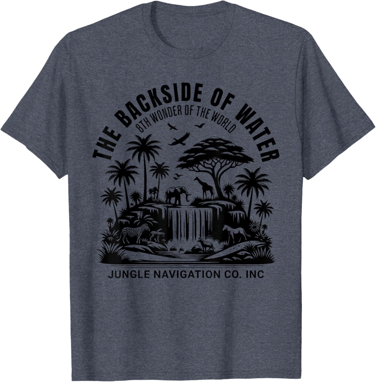 Jungle Adventure T-Shirt Backside of Water Cruise Theme Park Ride - 21