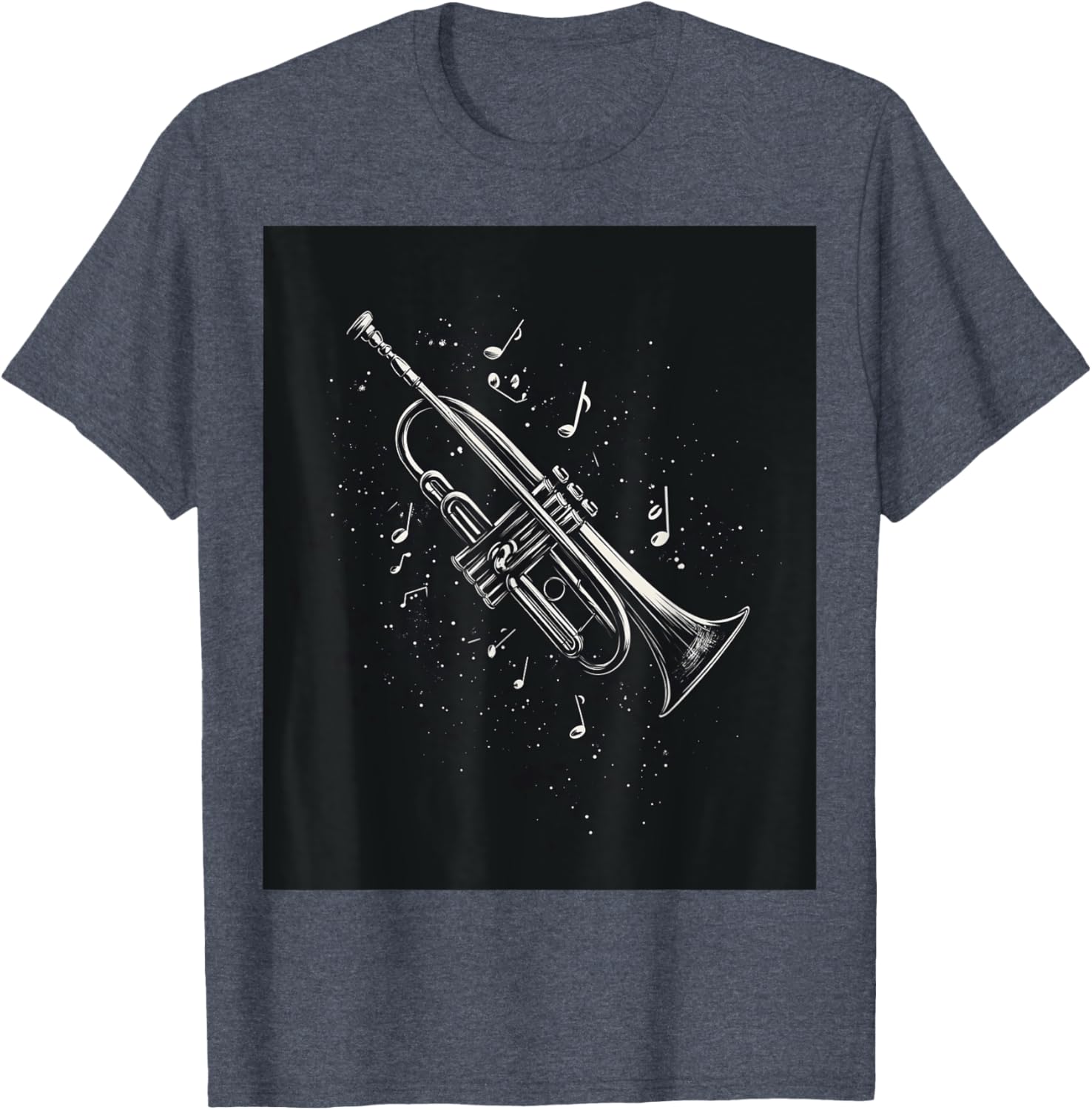 Jazz Enthusiast Trumpet Notes T-Shirt for Music Lovers and Musicians - 6