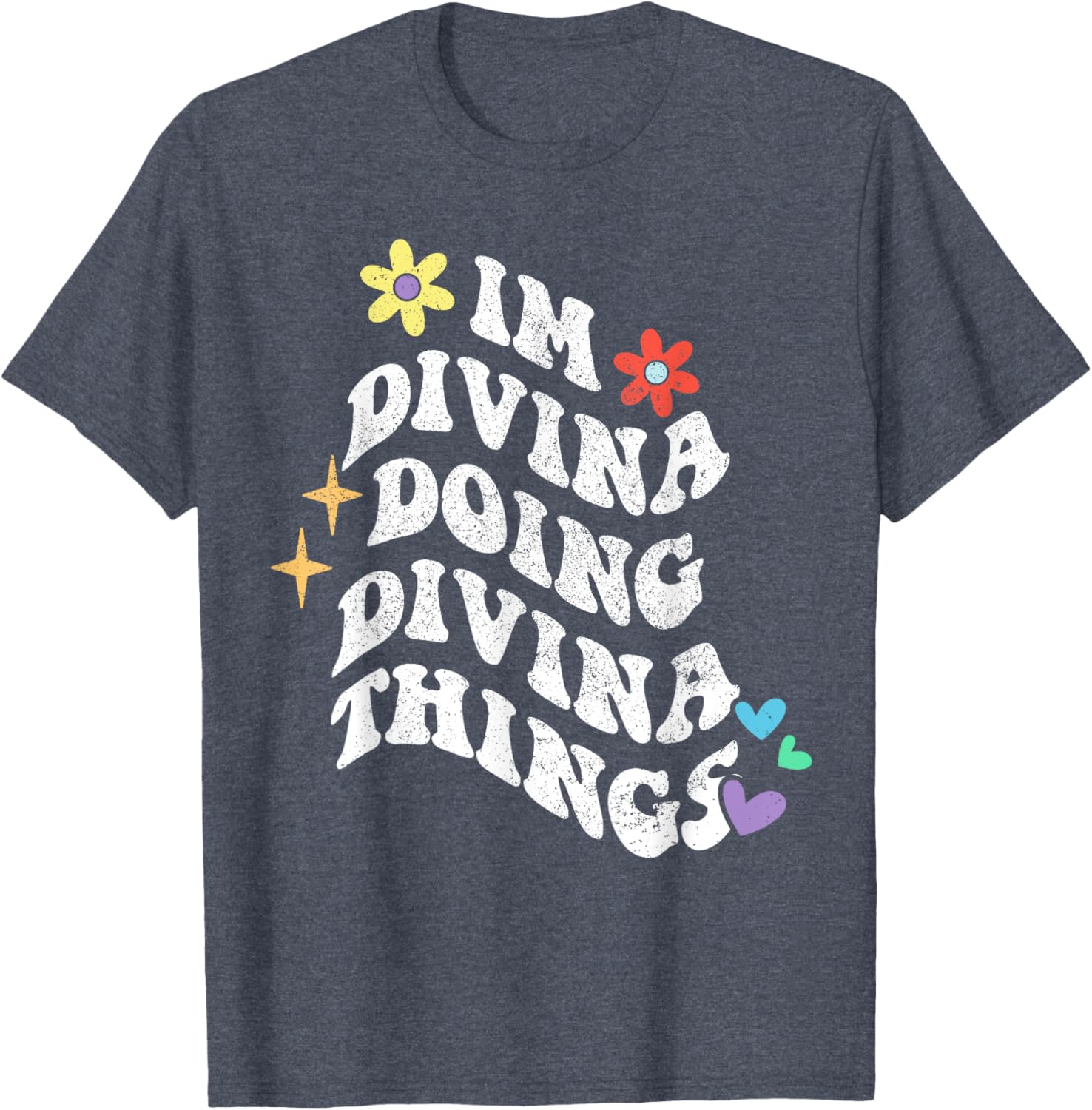 Retro Groovy Im Divina Doing Divina Things Funny Mom T-Shirt - 14