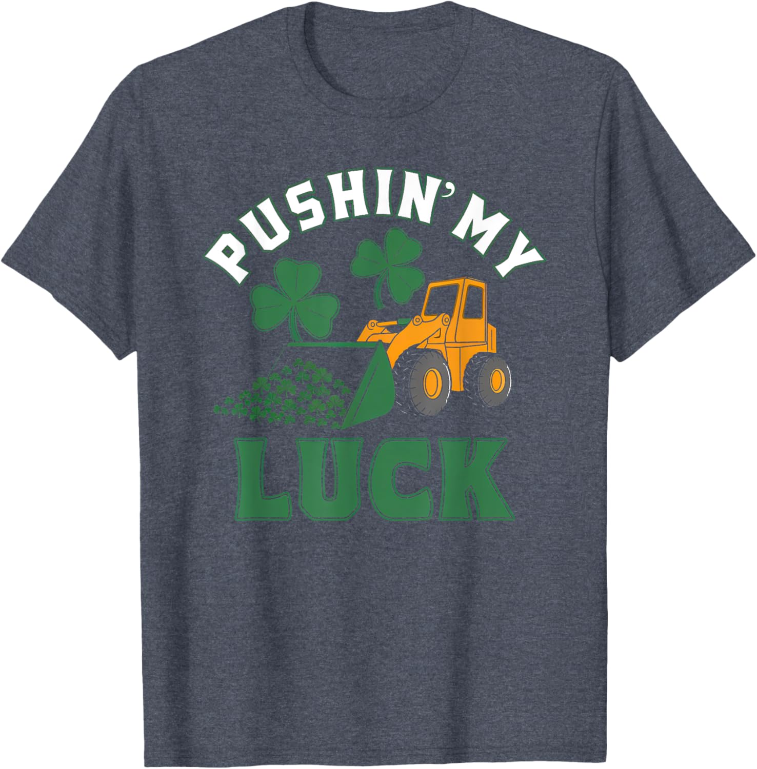 Funny St Patrick's Day Shamrock T-Shirt for Boys - Pushin My Luck Design - 11