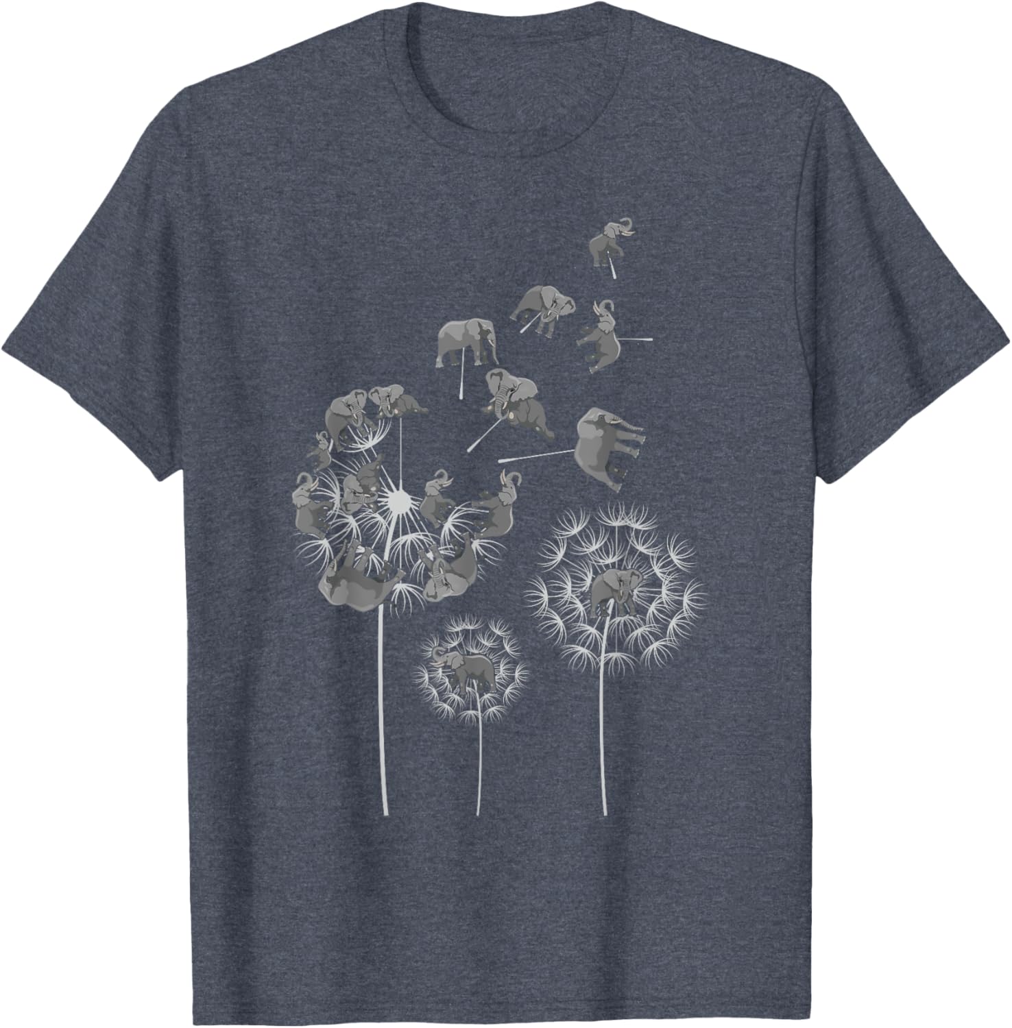 Dandelion Elephants T-Shirt for Elephant Lovers | Fun and Unique Design - 8