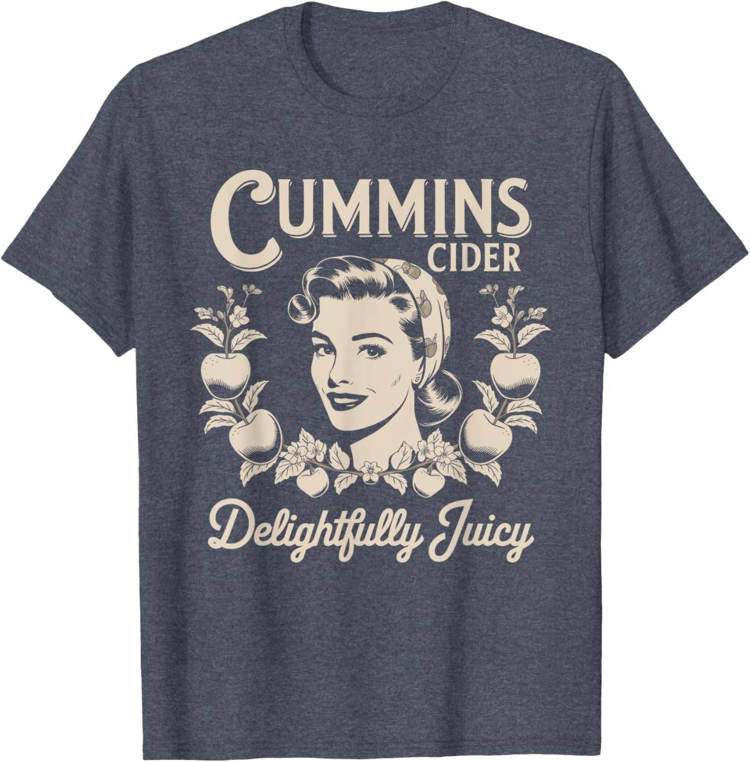 Delightful Juicy Cummins Cider Vintage Humor T-Shirt for Fun Lovers - 1