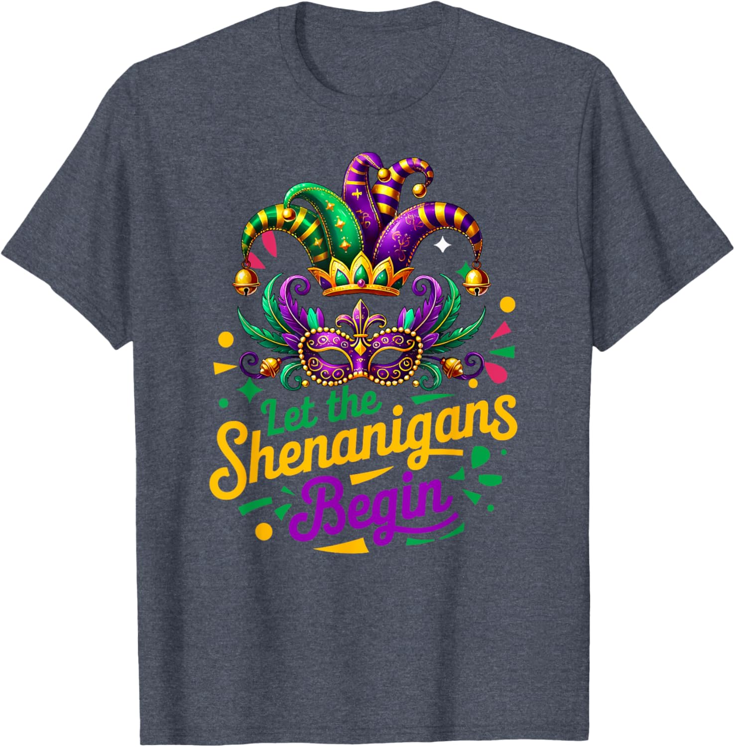 Mardi Gras Shenanigans T-Shirt for Men, Women, and Kids - 9