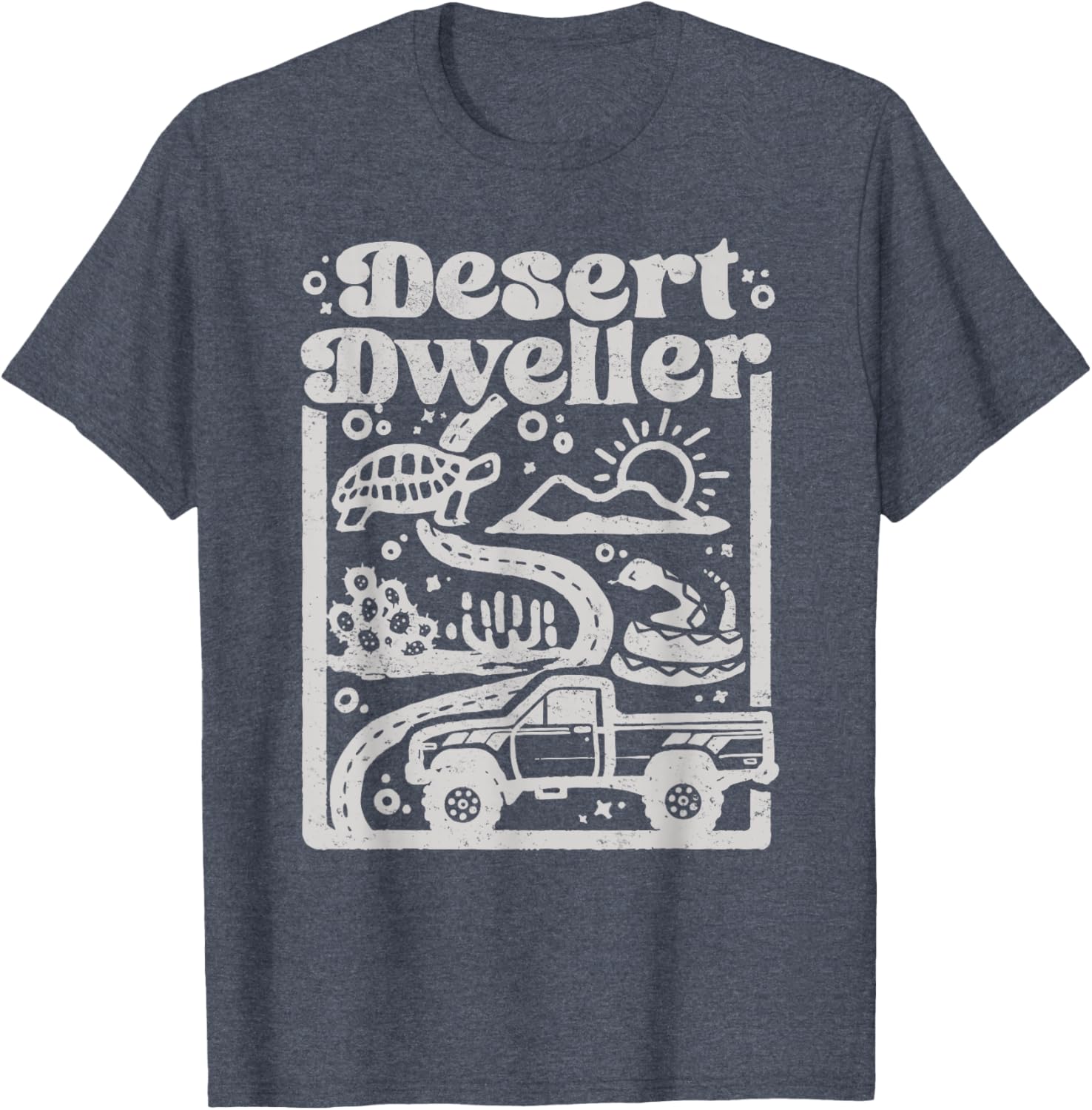 Vintage Desert Dweller Mountain Tee for Vehicle Lovers - Stylish T-Shirt - 7