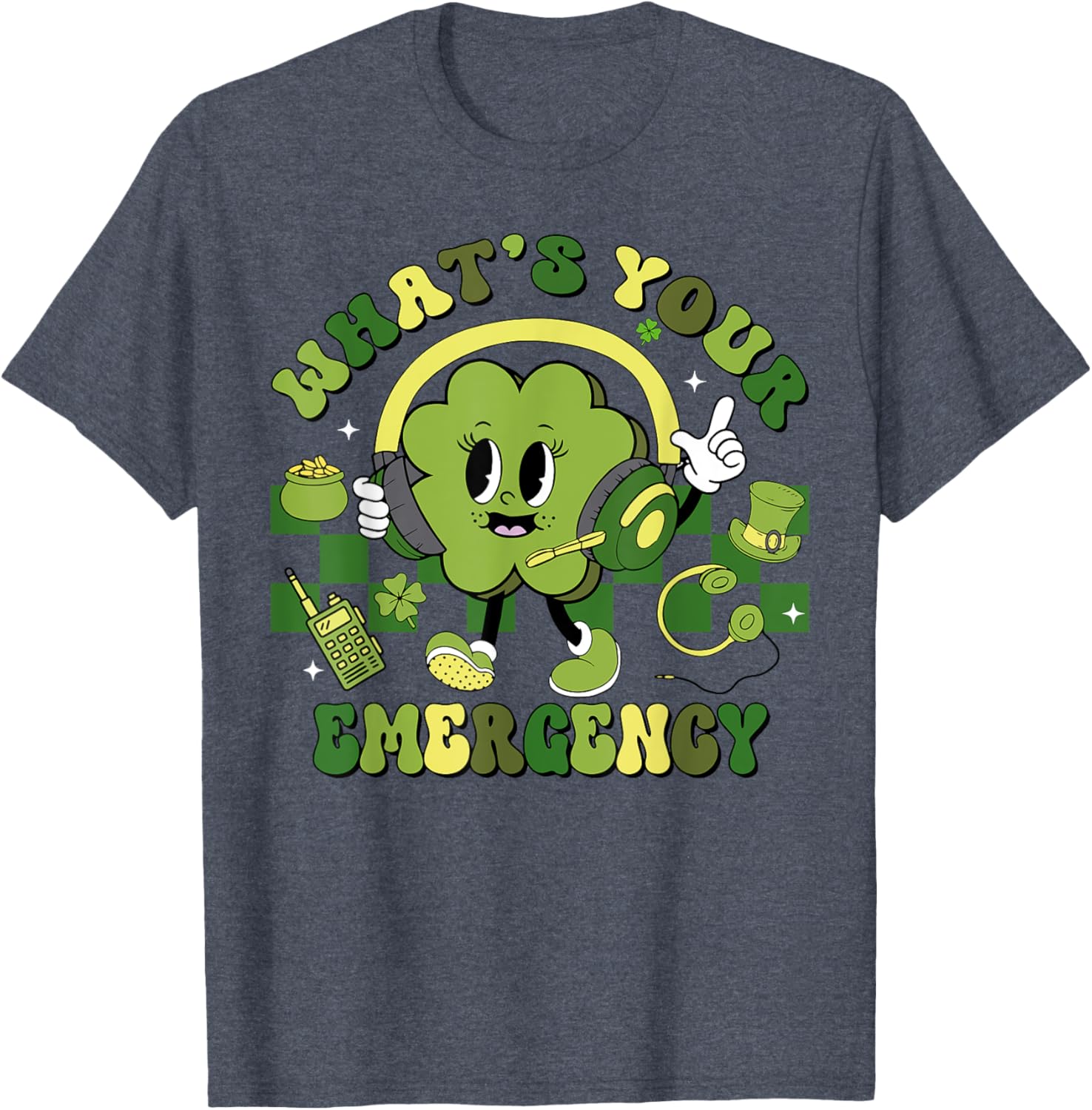 Shamrock Emergency Dispatcher St Patrick's Day T-Shirt for Fun Celebrations - 2