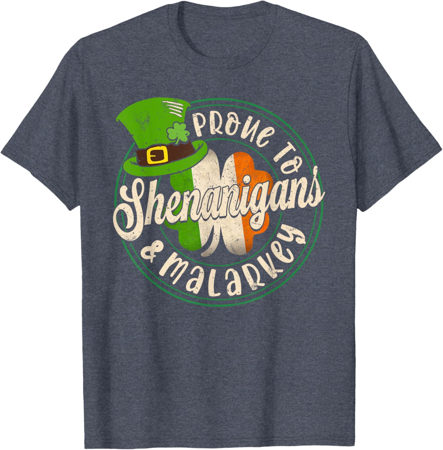 Prone to Shenanigans Fun St Patrick's Day Clover T-Shirt for All Ages - 17
