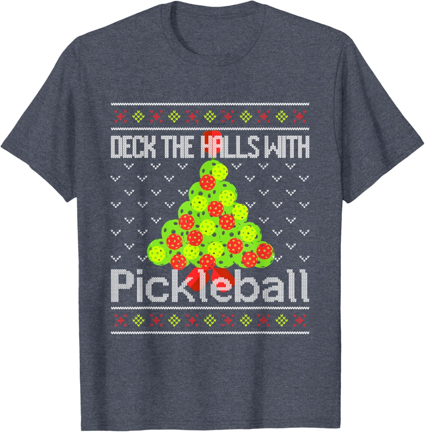 Funny Ugly Christmas Sweater Pickleball Memes T-Shirt for Holiday Cheer - 14
