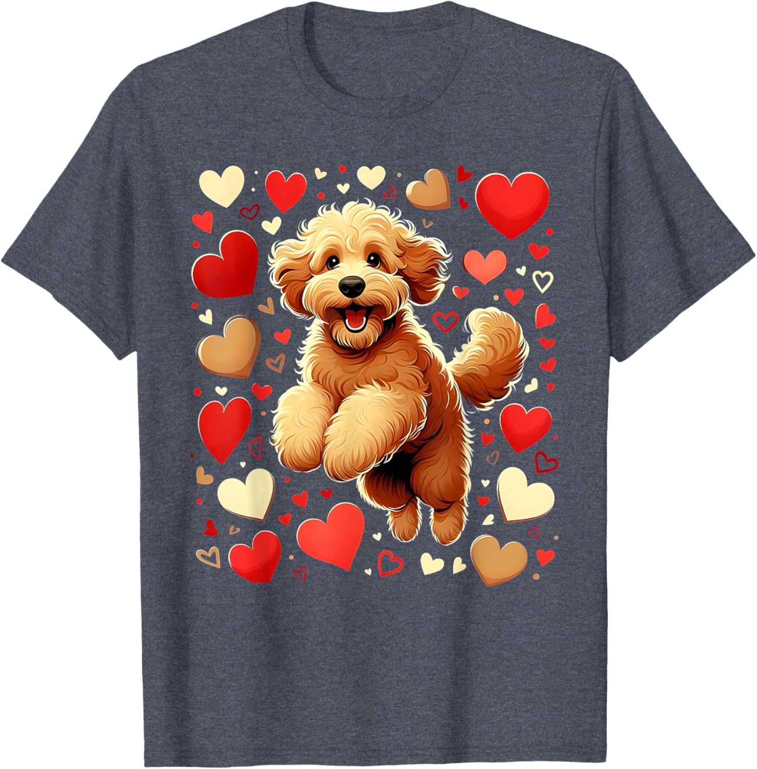 My Goldendoodle Is My Valentine Heartfelt Love T-Shirt for Dog Lovers - 2