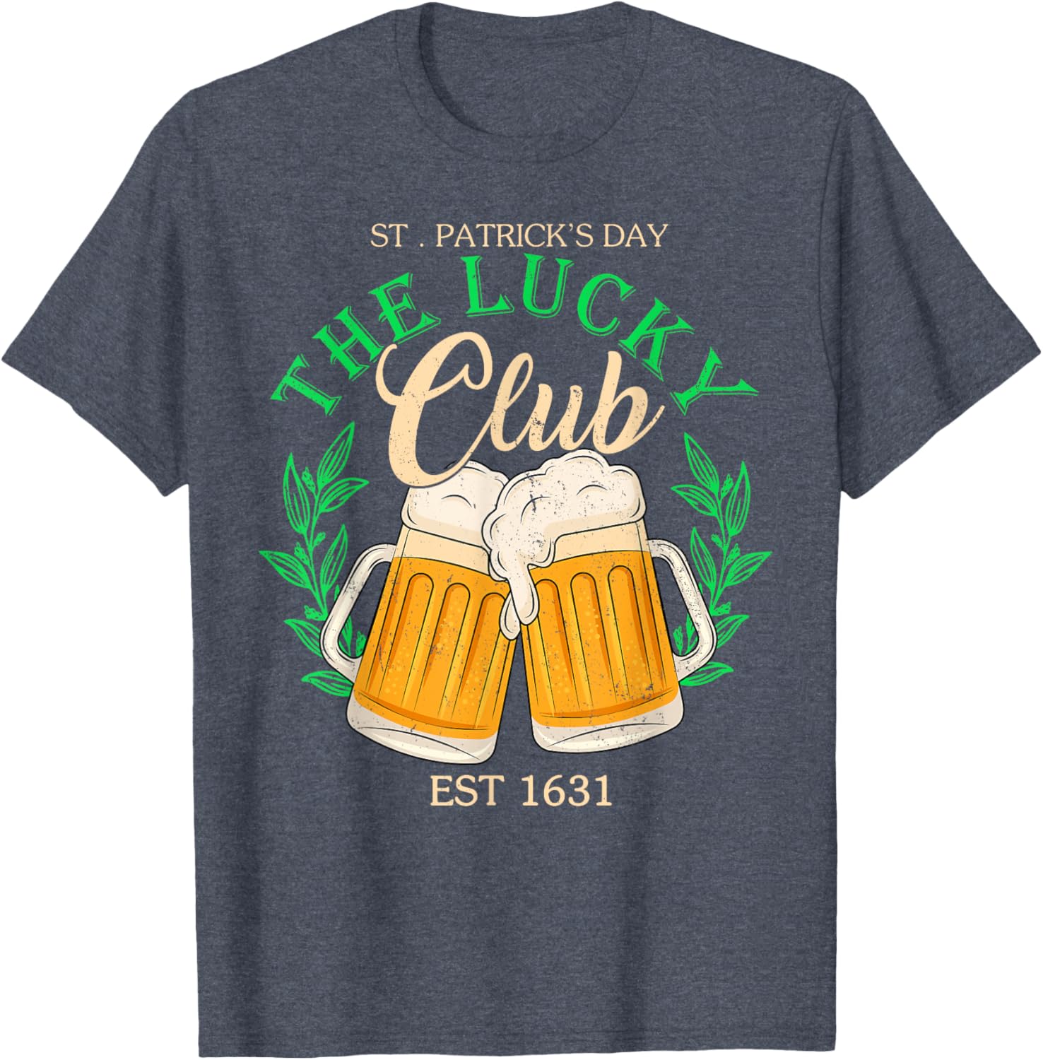 Lucky Club St. Patrick's Day Beer T-Shirt for Irish Group Fun - 13