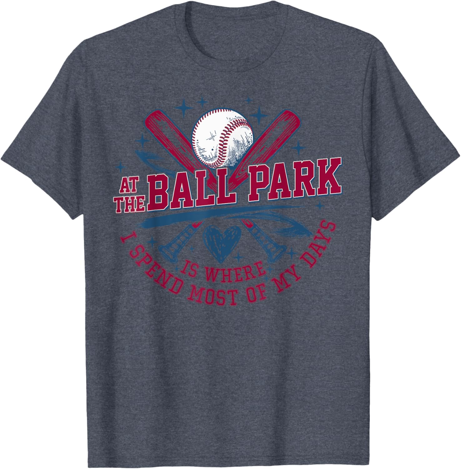 At the Ballpark T-Shirt for Sports Lovers – Perfect Game Day Apparel - 4