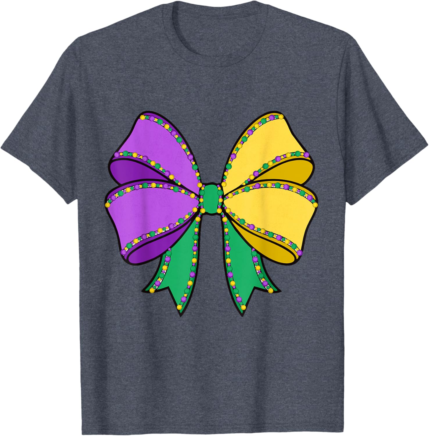 Coquette Bow Mardi Gras T-Shirt for New Orleans Carnival Festivities - 10