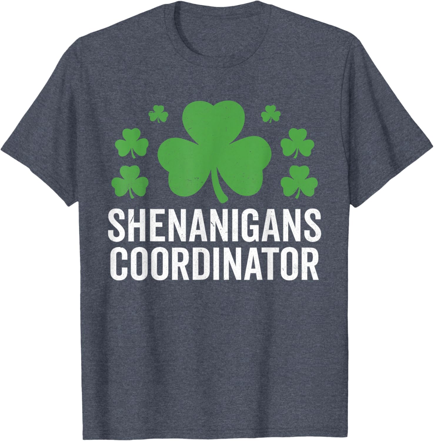 Funny Shenanigans Coordinator St Patrick's Day Clover T-Shirt - 4
