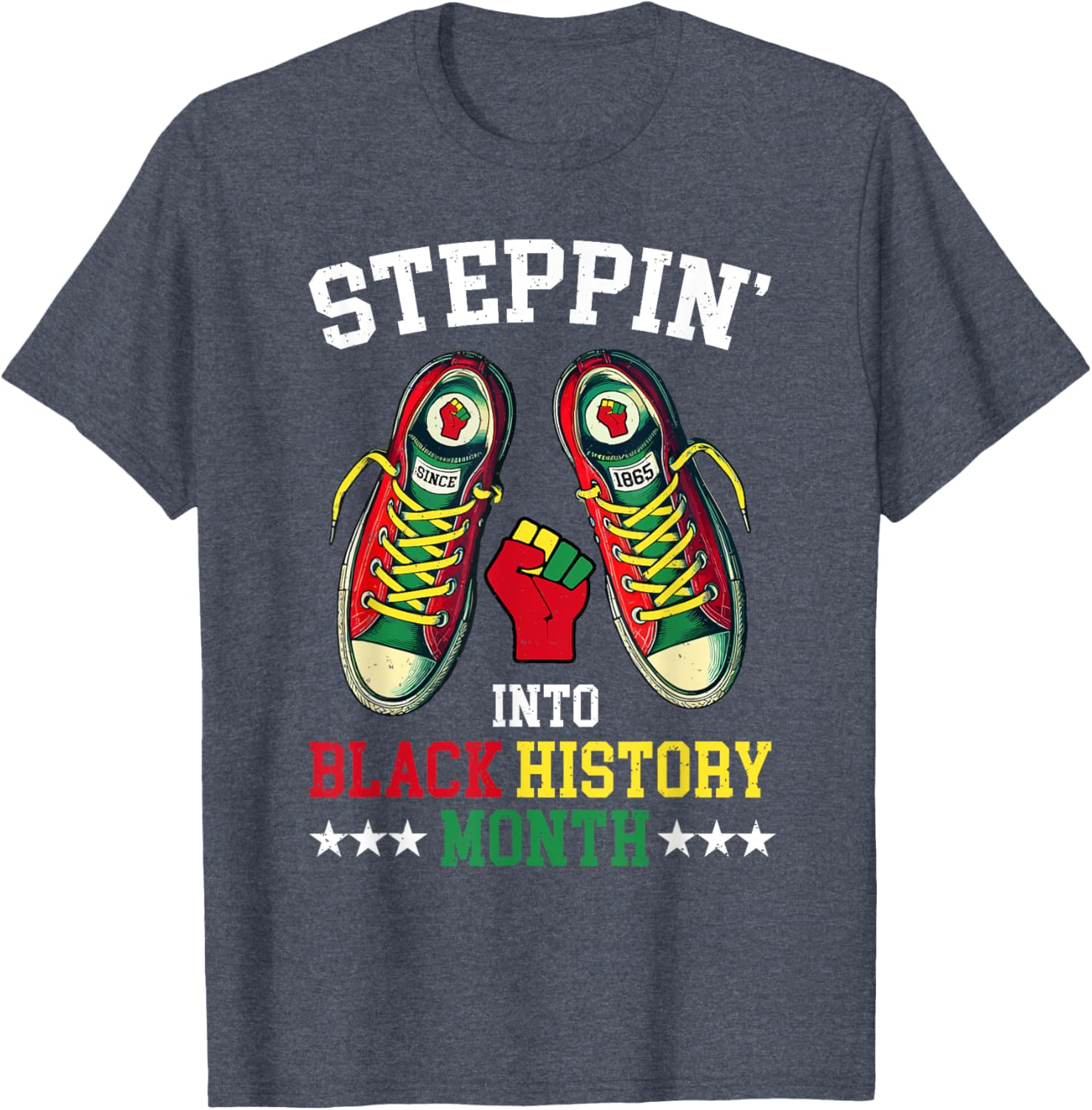 Empower Your Style with Steppin Into Black History Month T-Shirt - 10