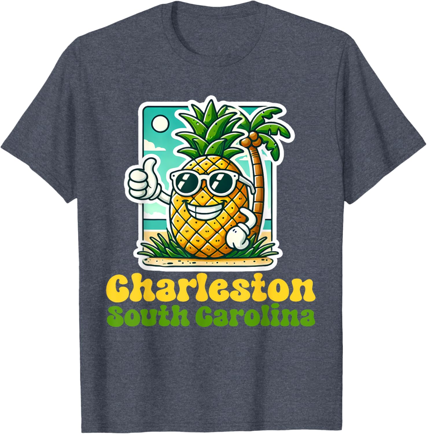 Cute Pineapple Thumbs Up T-Shirt - Charleston South Carolina Style - 15