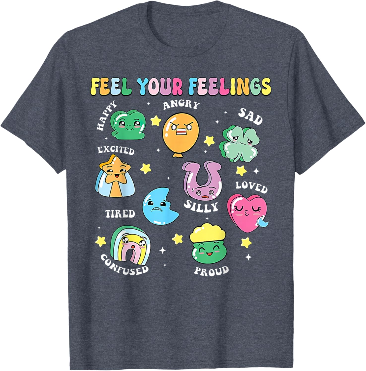 St Patricks Day Feels Your Feelings Teacher T-Shirt for School Counselors - 6
