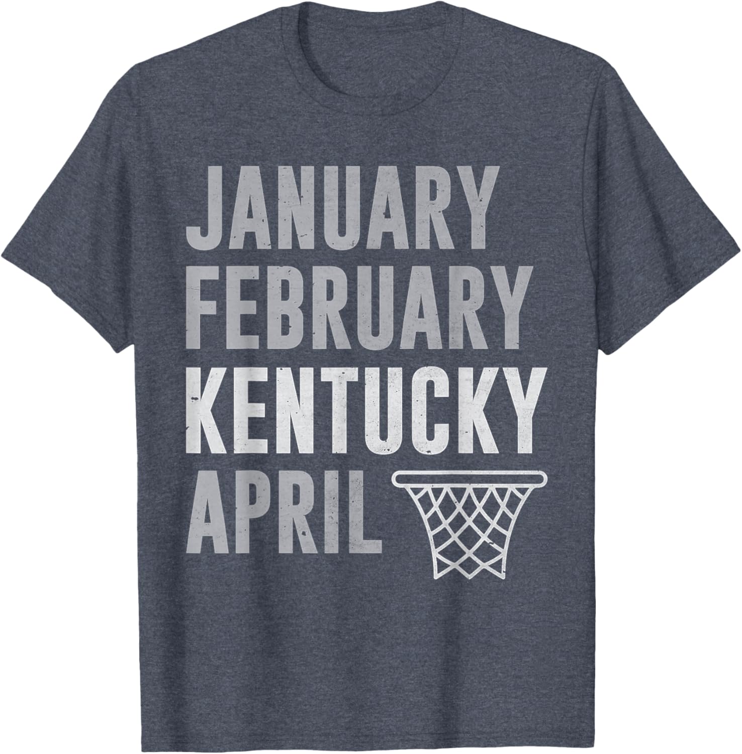 Funny Basketball T-Shirt Celebrate January February Kentucky April Hoops - 6
