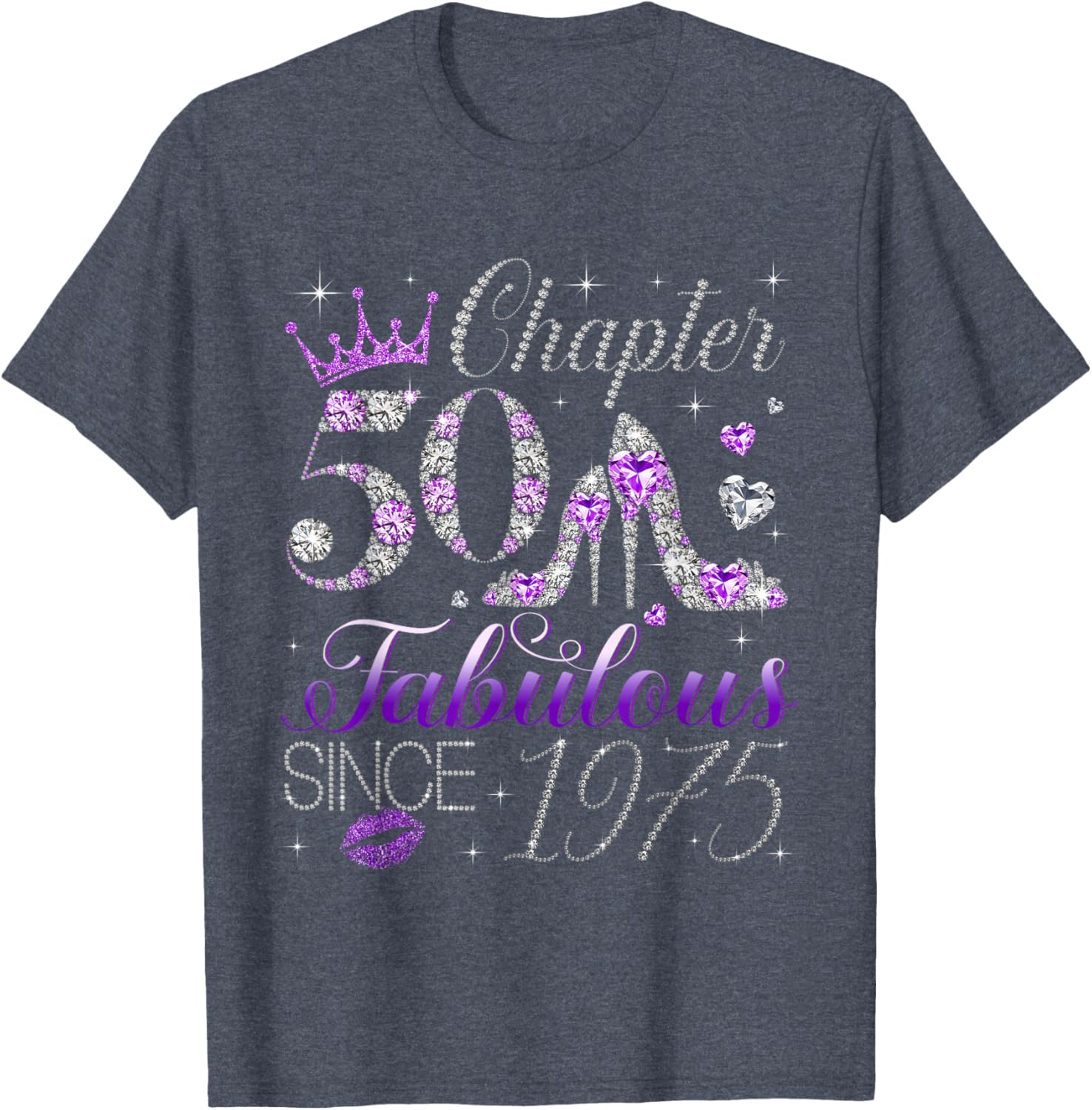 Fabulous Since 1975 50th Birthday T-Shirt for Women and Girls - 8
