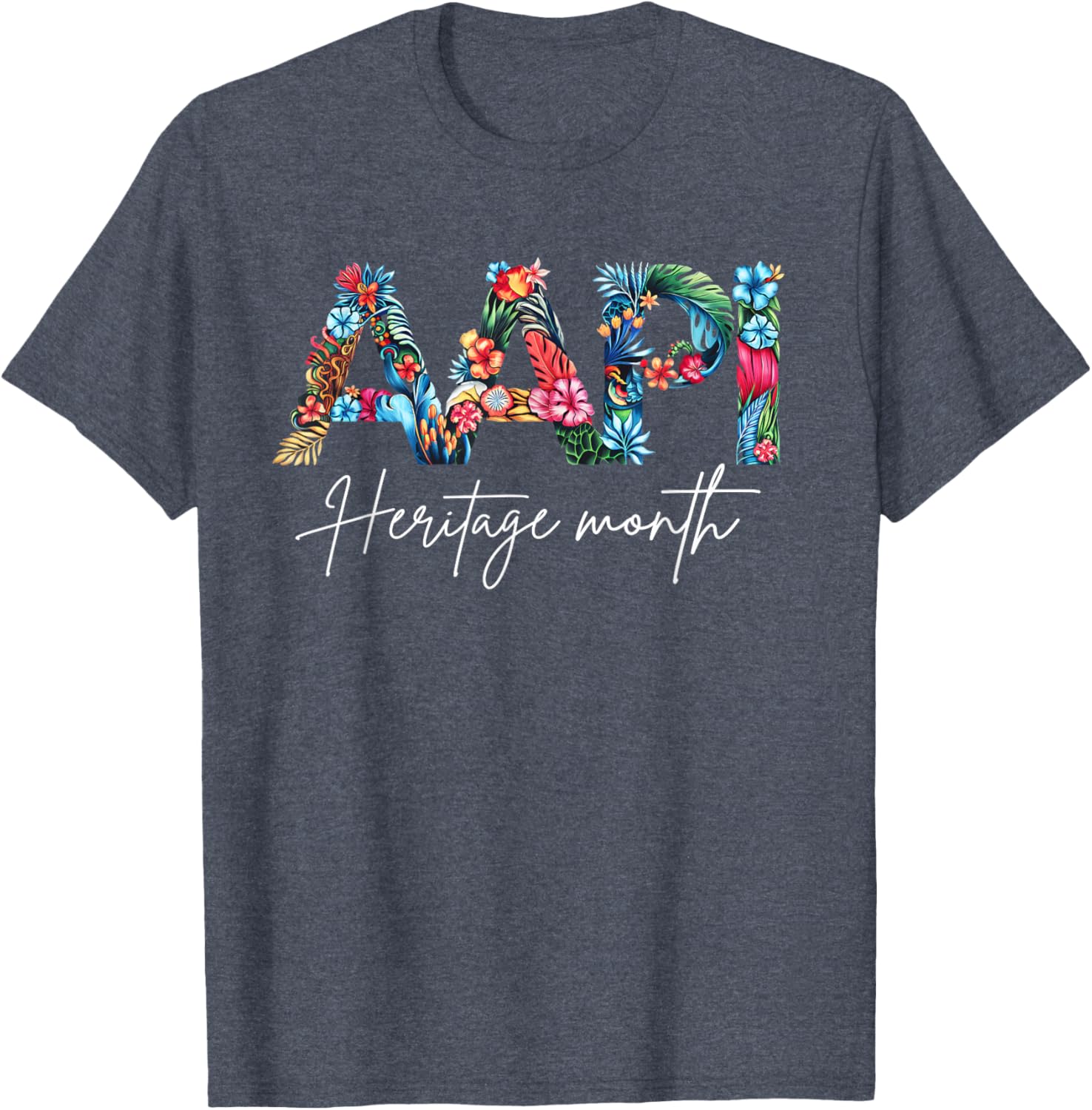 Elegant Floral Design T-Shirt for AAPI Heritage Month - Girls & Women - 10