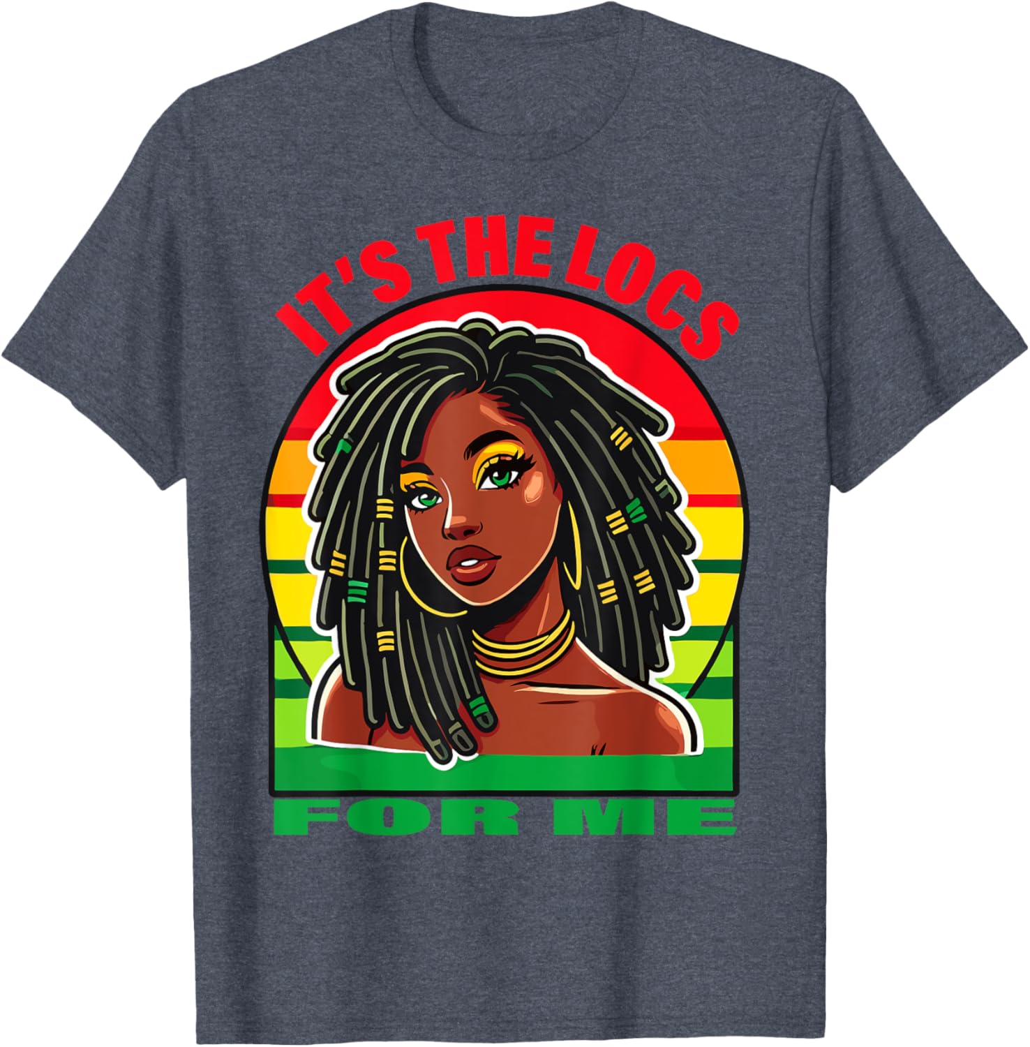 Stylish Dreadlocks Hair Design T-Shirt for Black Women – It's the Locs for Me - 23