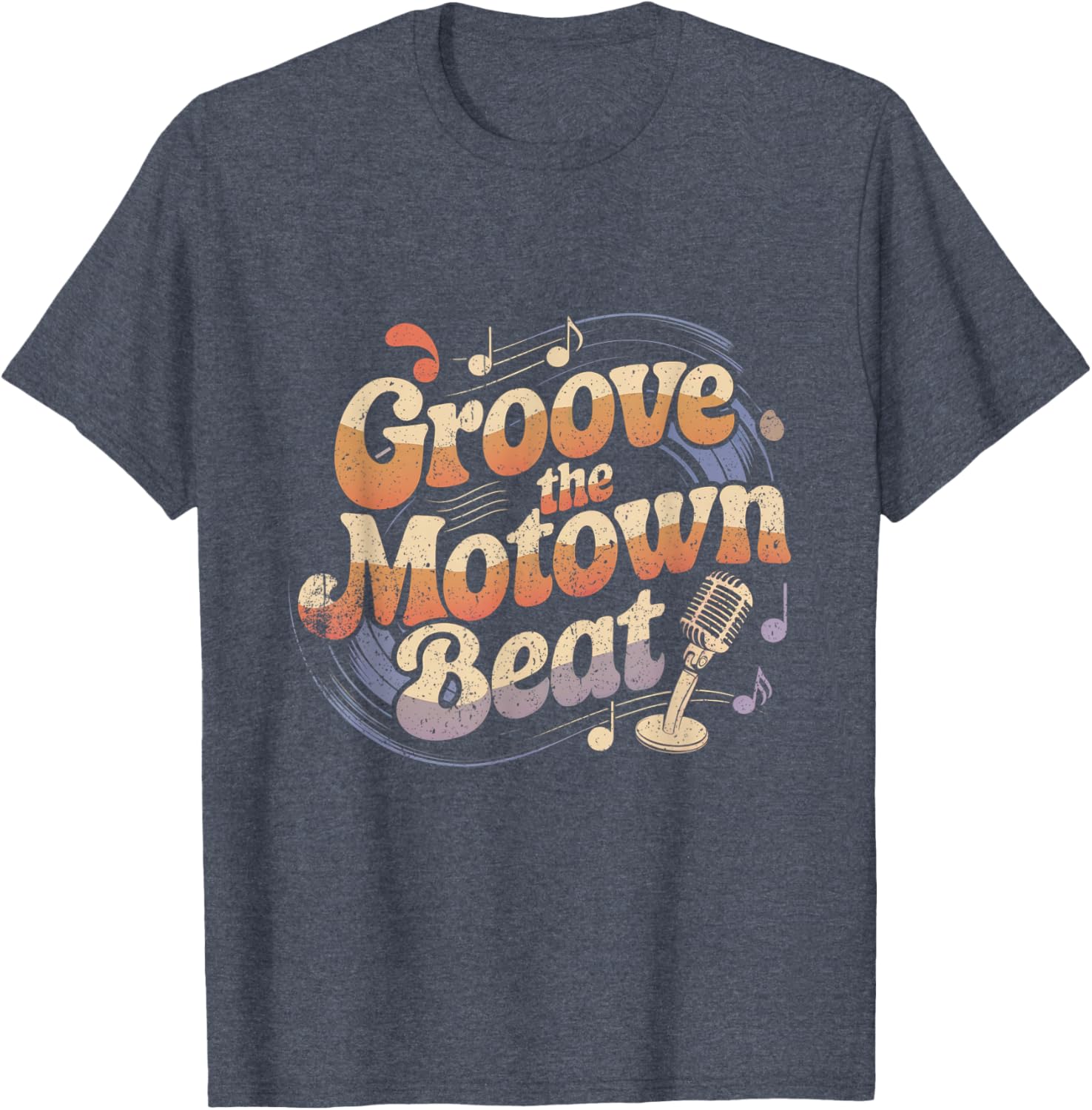 Vintage Motown Music T-Shirt Detroit Funk Groove Beat Clothing - 2