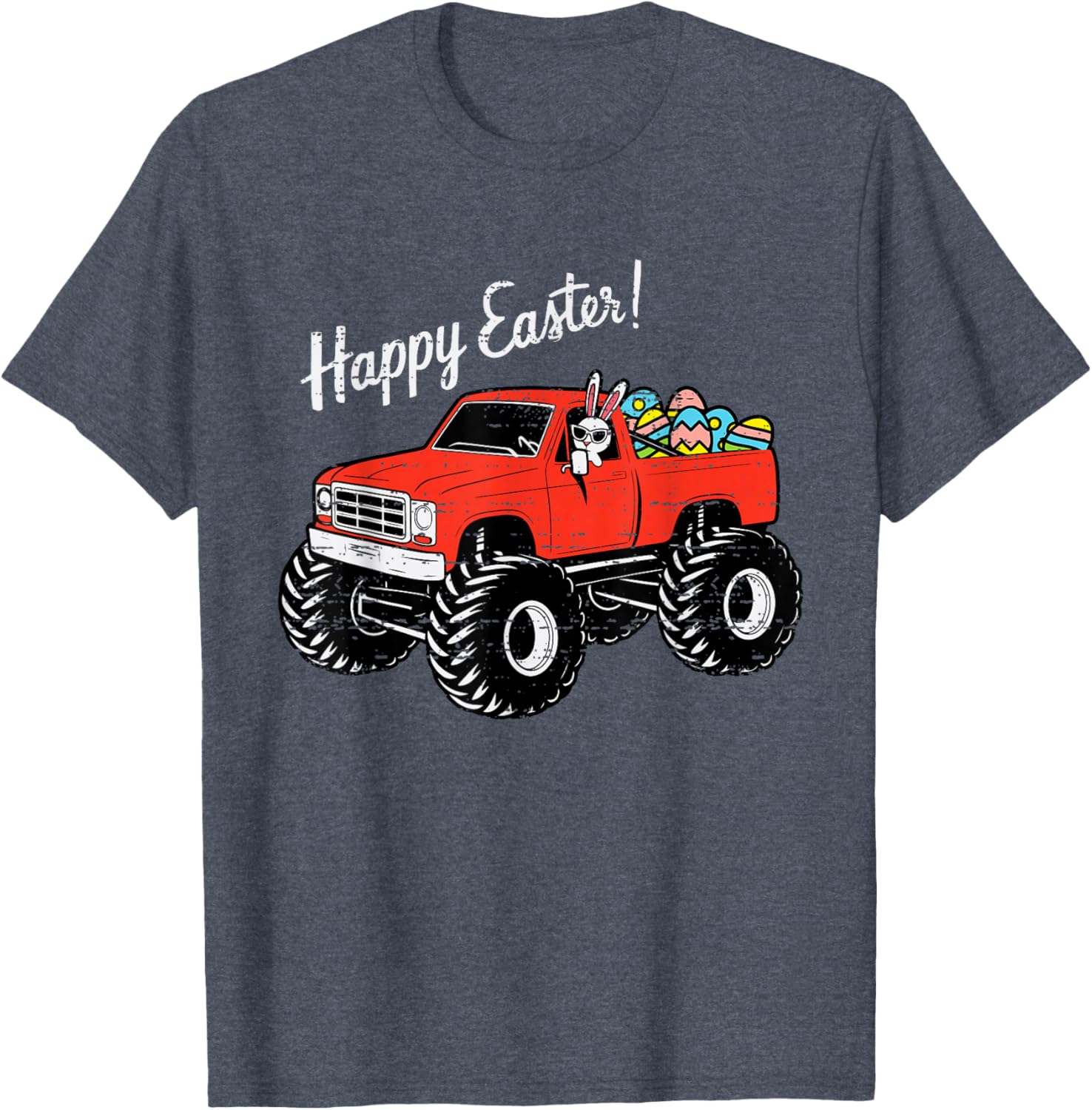 Boys Happy Easter Truck T-Shirt with Colorful Eggs for Toddlers - 5