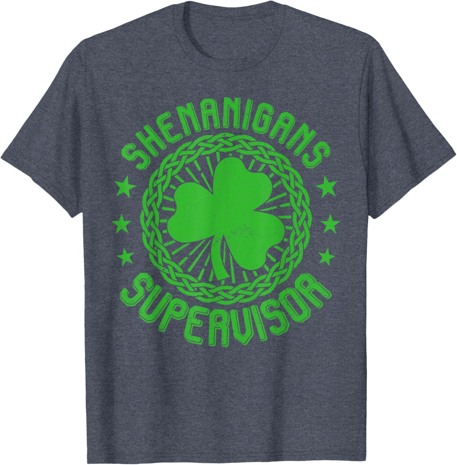 Shenanigans Supervisor Shamrock St Patricks Day T-Shirt for Fun Celebrations - 18