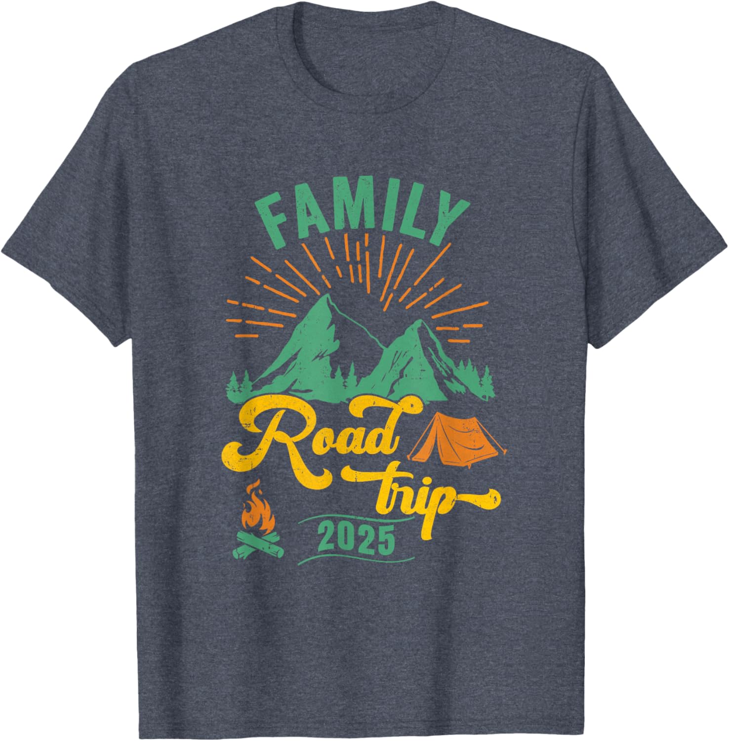 Family Road Trip Camping T-Shirt 2025 Adventure Vacation Gear - 7