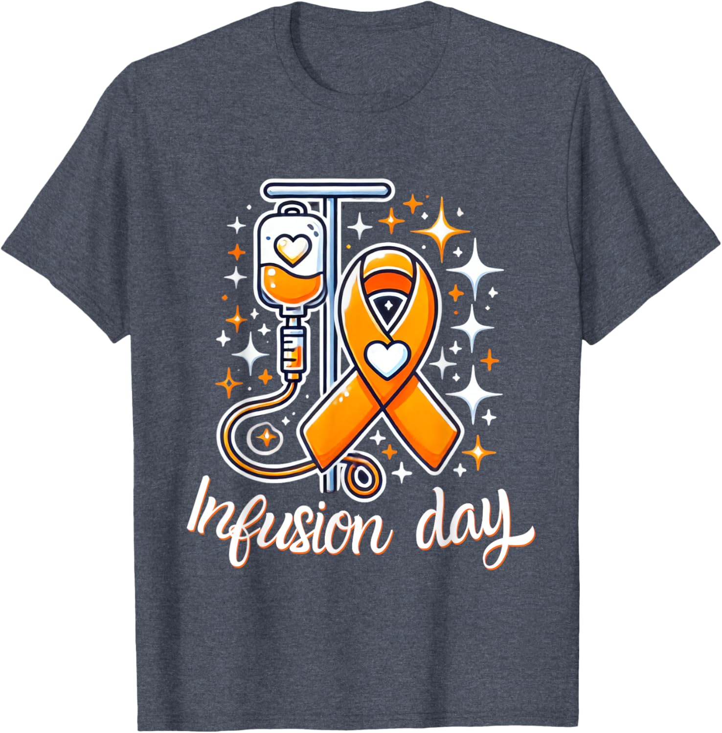 MS Infusion Day Multiple Sclerosis Awareness Ribbon T-Shirt for Supporters - 10