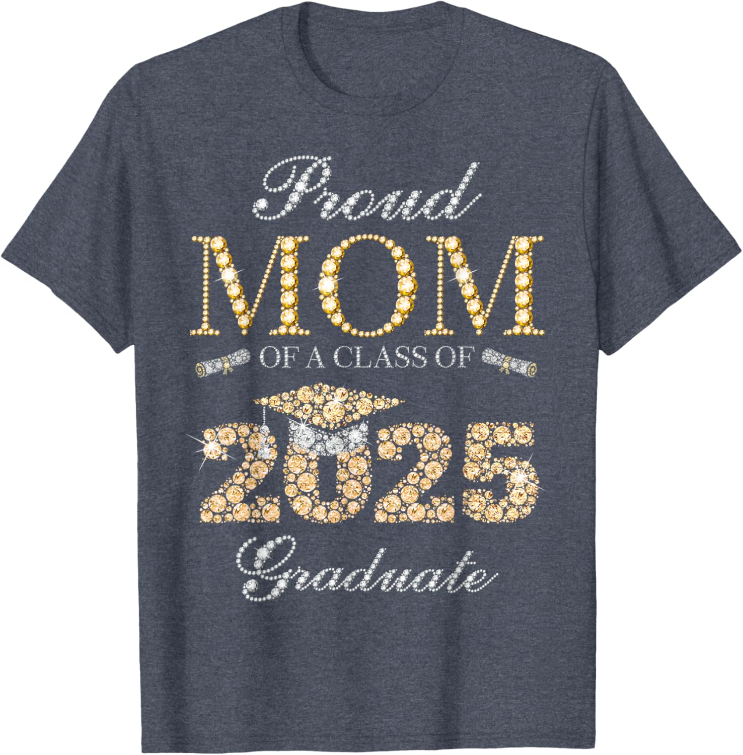 Proud Mom of a Class of 2025 Graduate T-Shirt for Celebratory Moments - 5