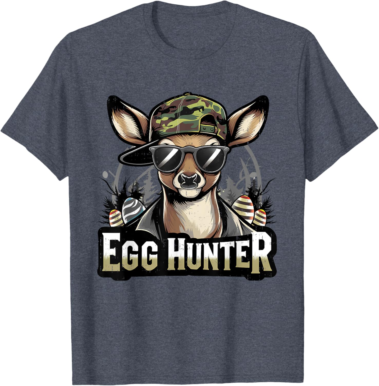 Funny Camo Easter Egg Hunter T-Shirt for Kids - Perfect for Boys and Girls - 16