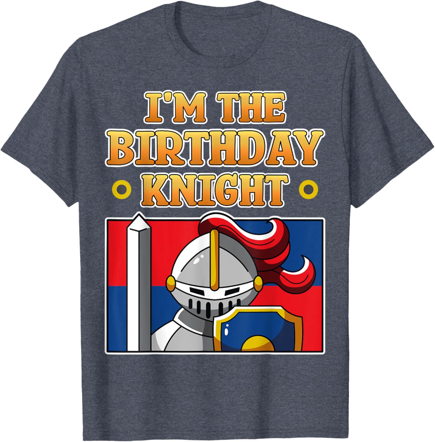 I'm The Birthday Knight Kids Medieval Armor T-Shirt for Fun Parties - 11