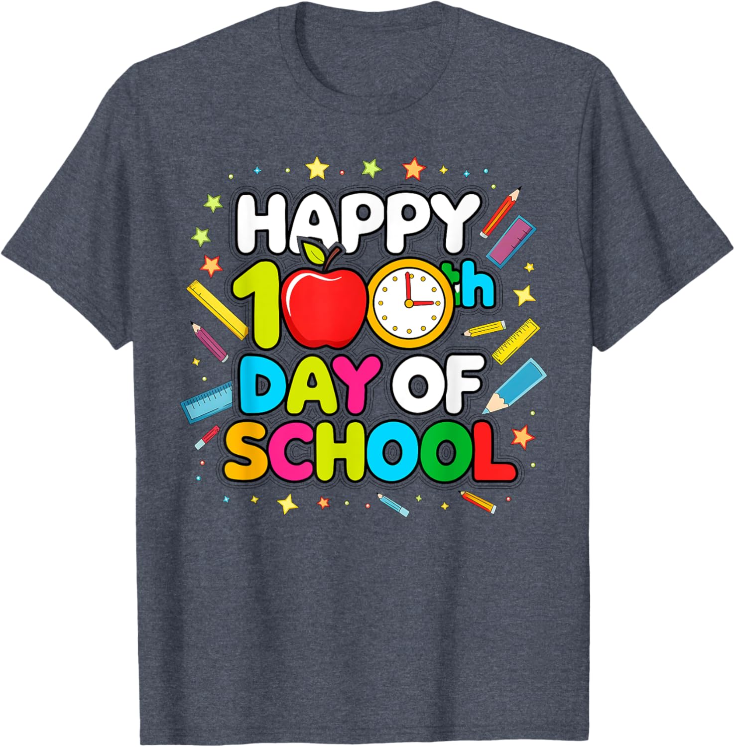 100 Days of School T-Shirt for Toddlers Perfect for Teachers and Students - 5