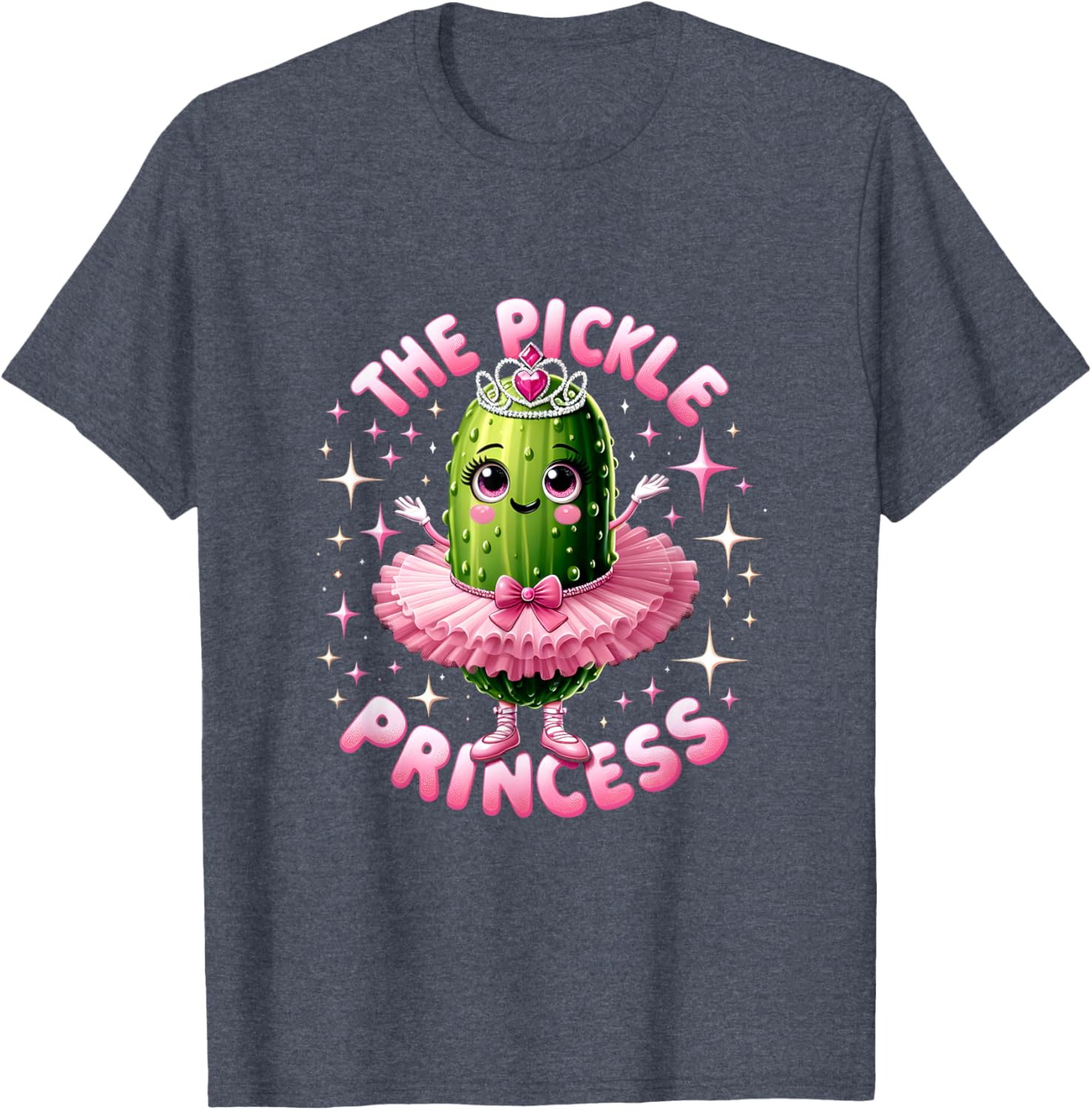 Cute Pickle Princess Ballet T-Shirt for Pickle Lovers and Dancers - 6