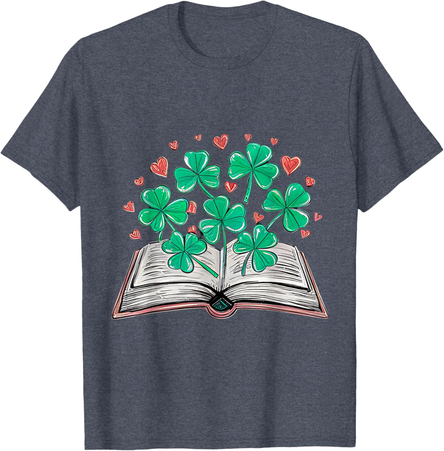 St Patricks Day Shamrock T-Shirt for Book Loving Librarians - 11