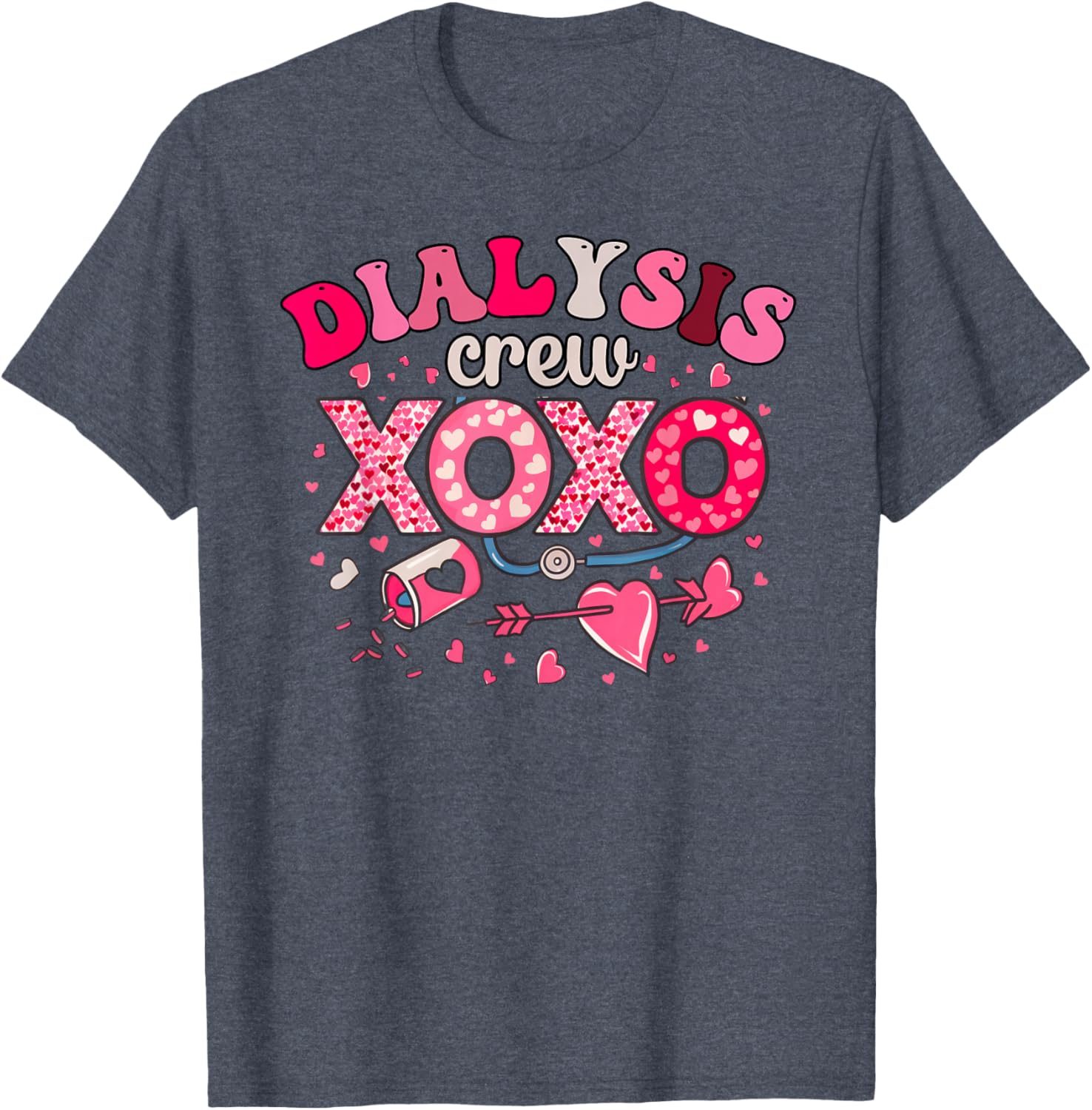 XOXO Dialysis Nurse Valentine's Day T-Shirt for Caregivers 2025 - 11