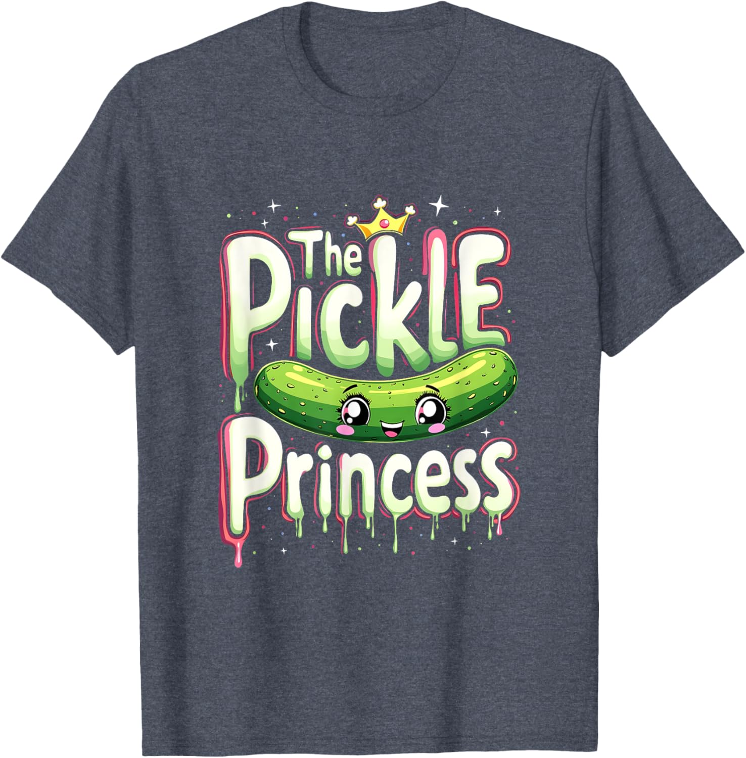 Cute Pickle Princess Ballet Fans T-Shirt for Pickle Lovers and Dancers - 21