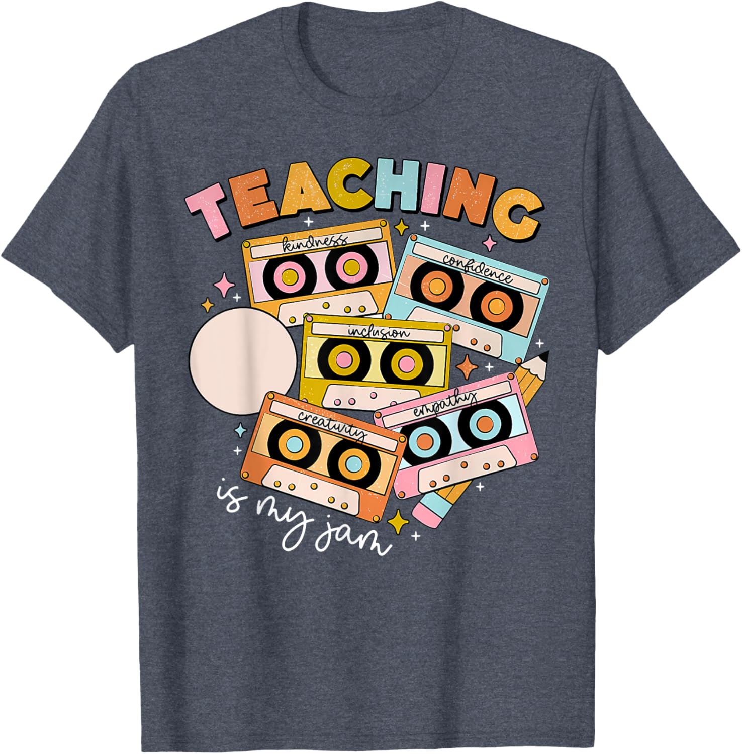Vintage 90s Cassette Tape Music Teacher T-Shirt - Teaching Is My Jam - 1