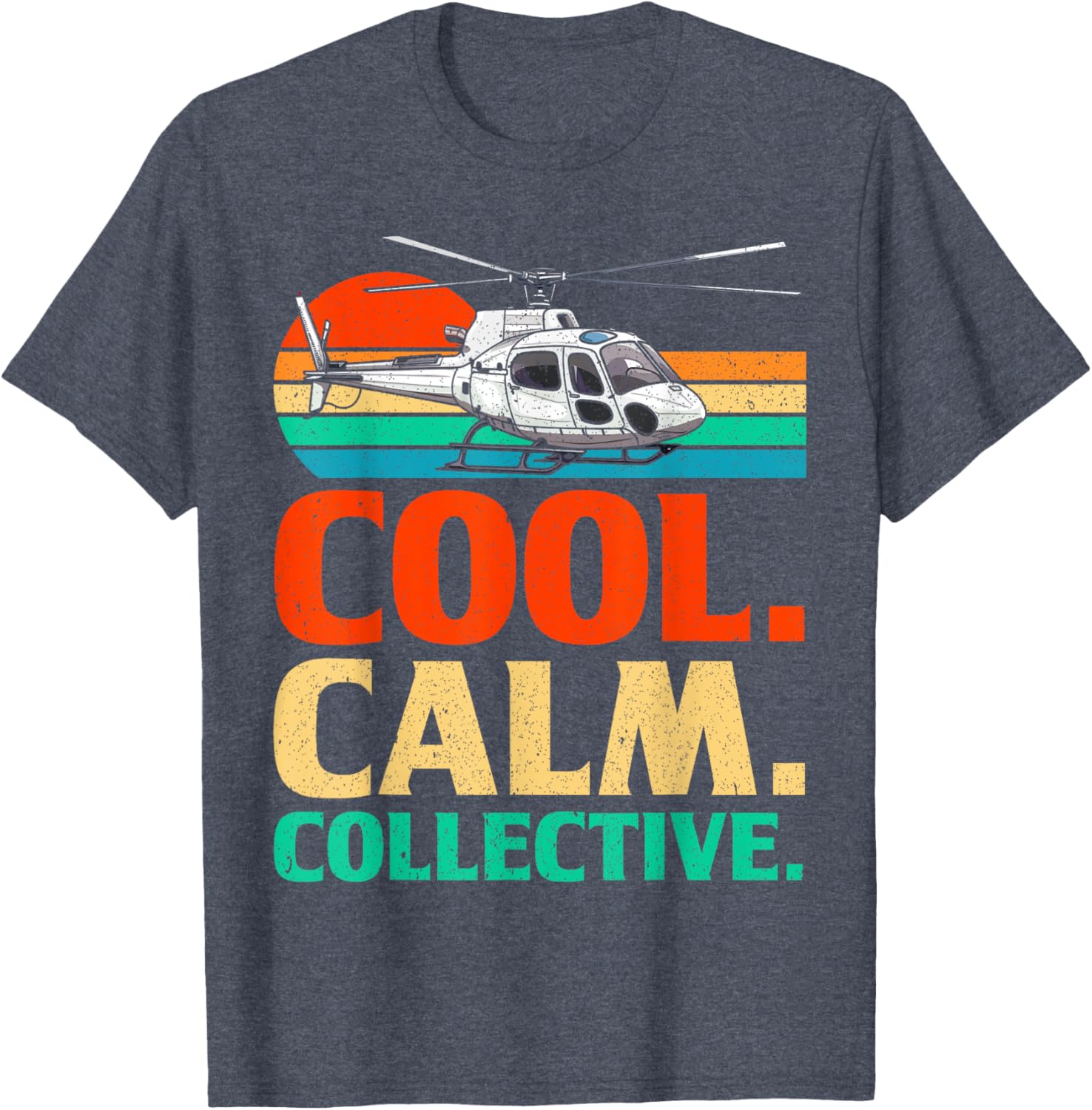 Vintage Helicopter Pilot T-Shirt for Aviation Enthusiasts - Calm Collective - 1